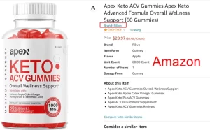 Apex Keto ACV Gummies on Amazon Brand 1