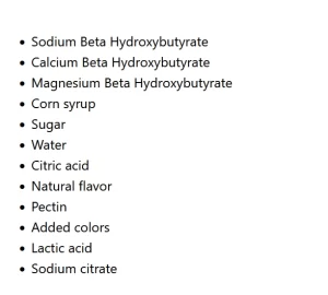 Dietoxone Gummies Ingredients 1