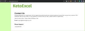 Keto Excel Gummies Australia Website home page screenshot