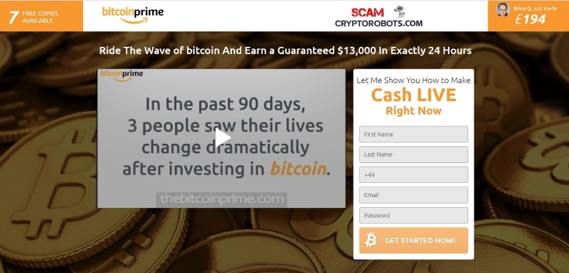 Bitcoin Prime Website