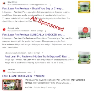 Fast Lean Pro Reviews are fake and sponsored