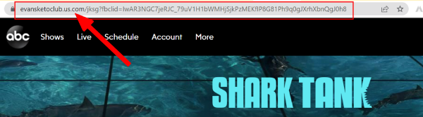 Shark Tank page Url