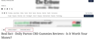 Dolly Parton CBD Gummies paid Reviews