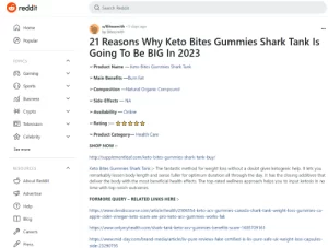 Keto Bites Gummies Reddit Reviews