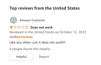 Amazon review 1
