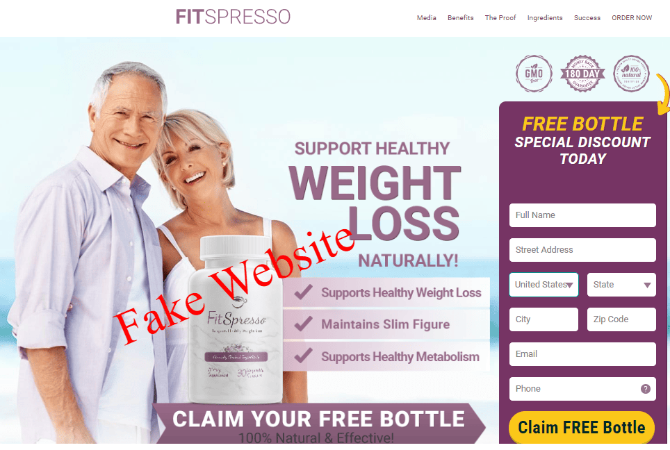 FitSpresso fake website
