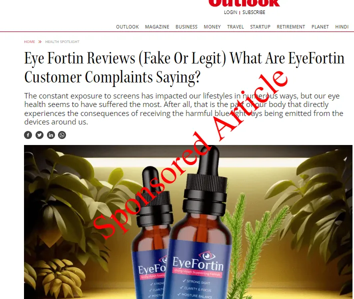EyeFortin Review Sponsored Article