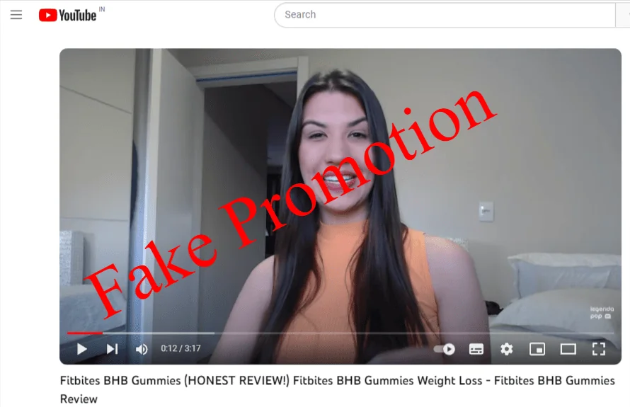 Fitbites BHB Gummies Fake Promotion