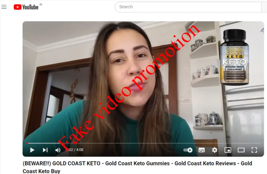 GOLD COAST KETO YouTube Promotion