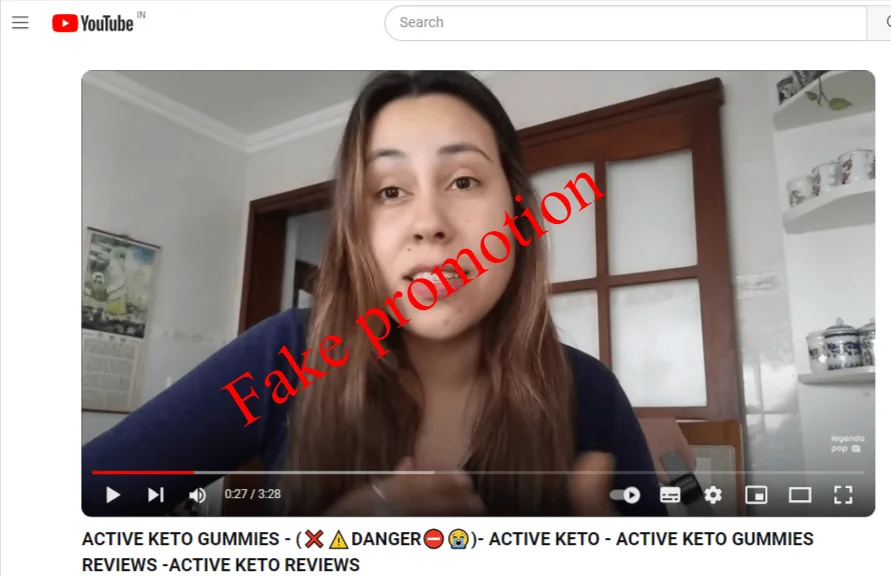 Ultimate Keto Gummies YouTube Fake Video