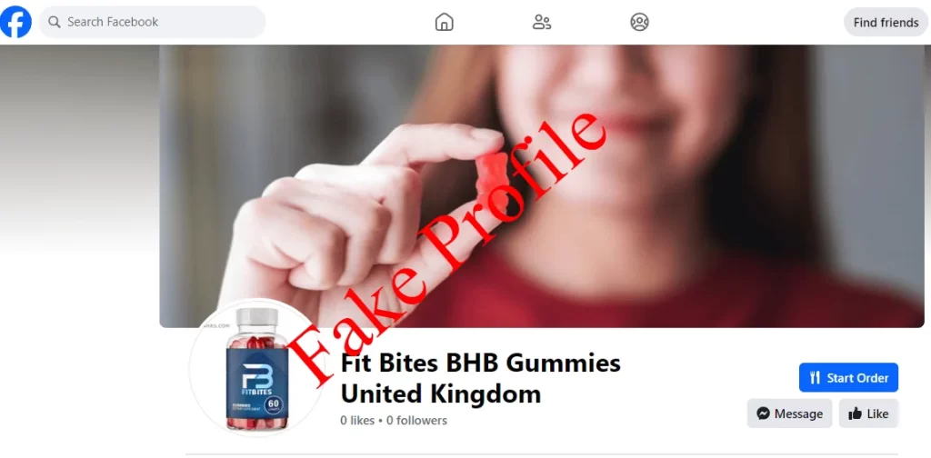 fit bites gummies fake facebook profile
